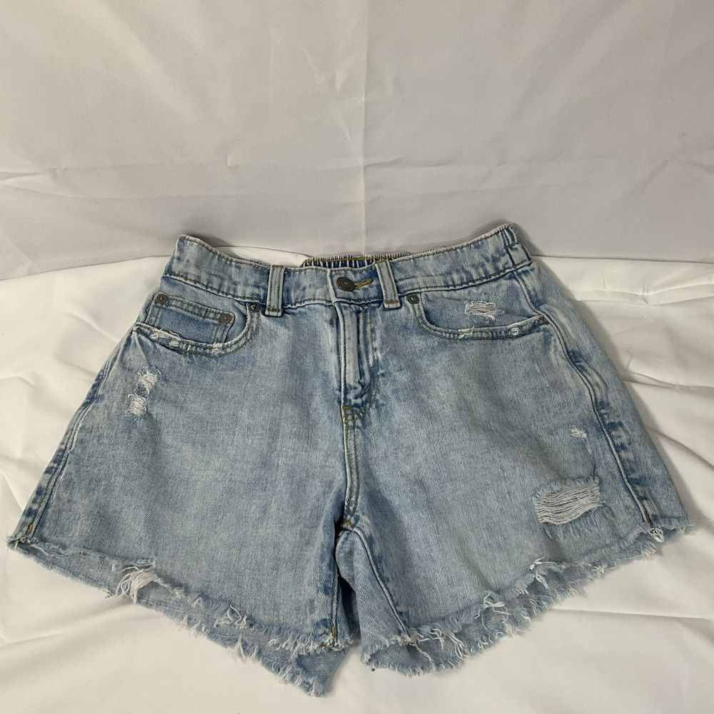 Aerie Light Blue Distressed Jean Shorts